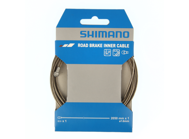 Shimano Standard Road Bremsewire 1.6 x 2050 mm, rustfri 