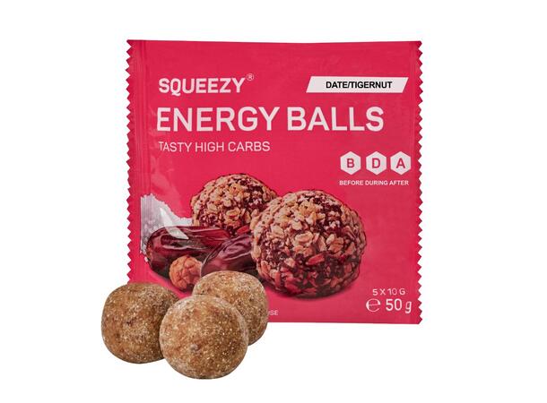 Squeezy Energy Balls Dadler/Tigernøtt - 5 x 10g 