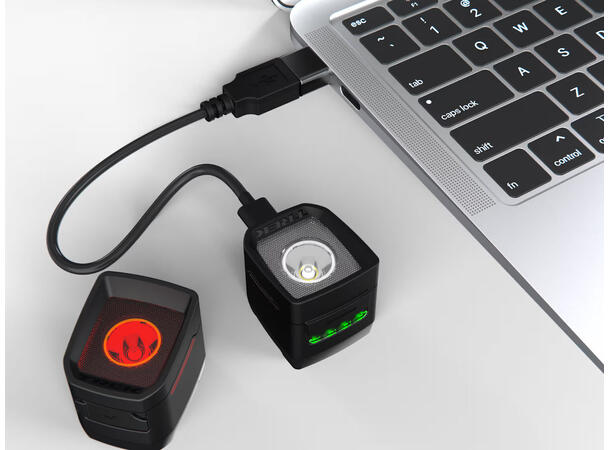 Trek Ion 100 R/Flare R City Lyktsett 200L, USB, Remote 