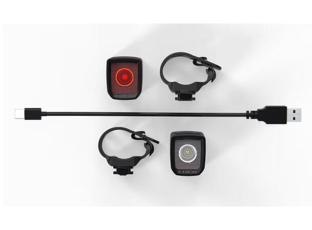 Trek Ion 100 R/Flare R City Lyktsett 200L, USB, Remote 