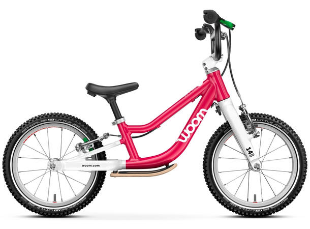 Woom Go 1 Plus 14" Barnesykkel Rosa 