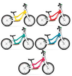 Woom Go 1 Plus 14&quot; Barnesykkel 4,45kg, 3-4,5 &#229;r, 95-110cm