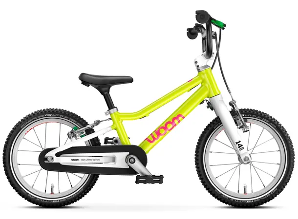 Woom Go 2 14" Barnesykkel LTD - Neon Lime 