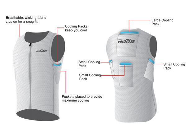 veloToze Innendørs sykkelvest S 