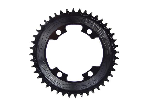 ALUGEAR 1x Krankdrev Sort 56T, 107 BCD SRAM, Asymmetrisk 