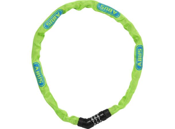 Abus 4804 Combo Kjettinglås m/kode lime, Kode, 75cm, Level 3 
