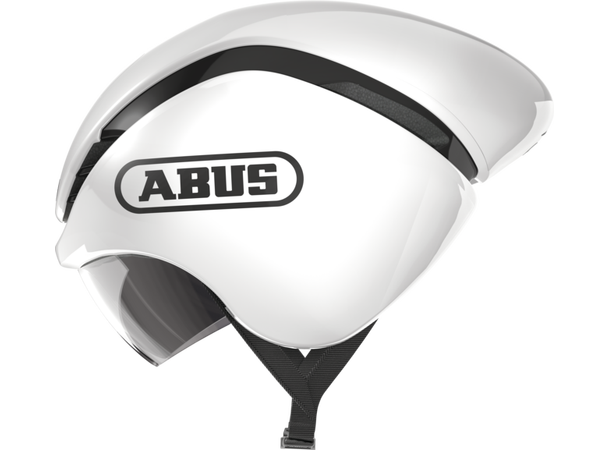 Abus Gamechanger TT Tempohjelm Shiny White, S 