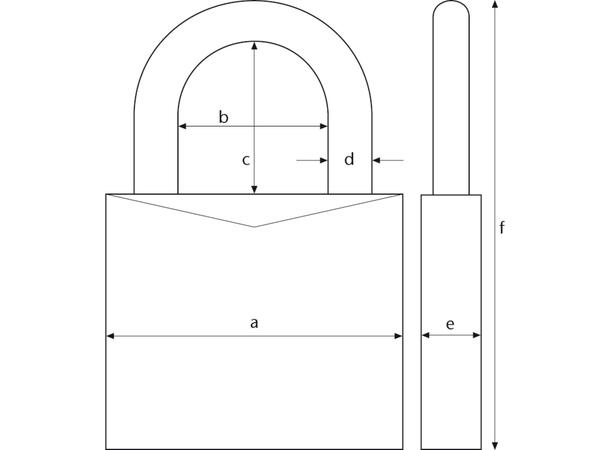 Abus Hengelås med kode 145/20 