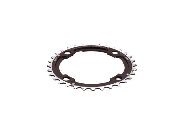 BBB RoundAbout 4 BCR-07 Krankdrev 44T/104mm BCD 4 Bolt, Sort, 9/10 delt 