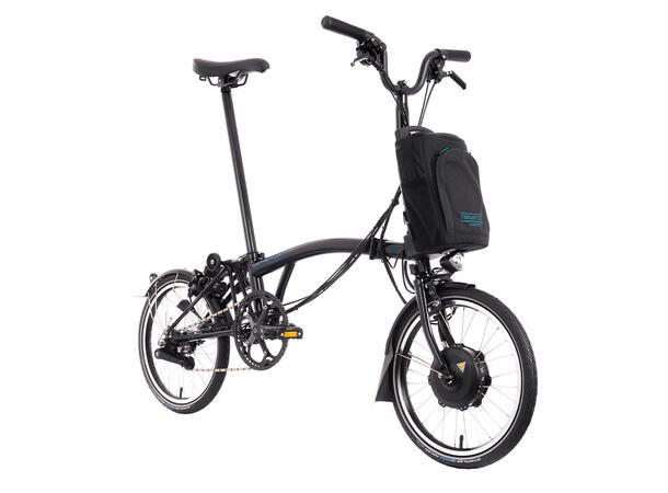 Brompton H4L Sammenleggbar EL-Sykkel 4 gir, 15,63kg, Black 