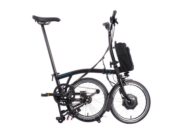 Brompton H4L Sammenleggbar EL-Sykkel 4 gir, 15,63kg, Black 