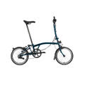 Brompton H6R Sammenleggbar sykkel 6 gir, 12.3kg, stålramme, Ocean Blue