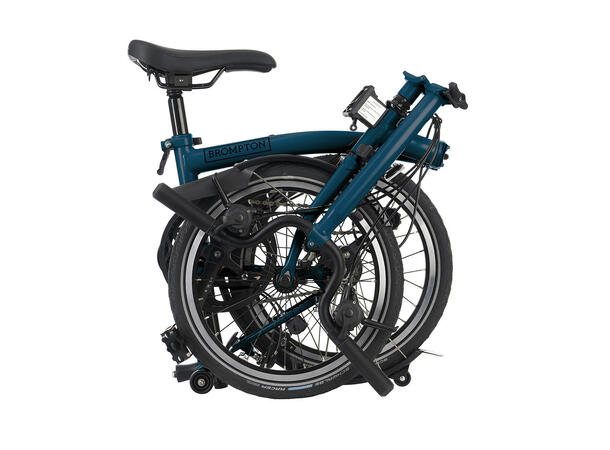 Brompton H6R Sammenleggbar sykkel 6 gir, 12.3kg, stålramme, Ocean Blue 