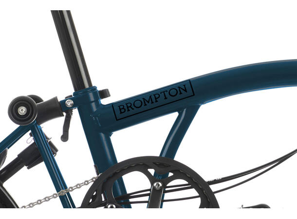 Brompton H6R Sammenleggbar sykkel 6 gir, 12.3kg, stålramme, Ocean Blue 