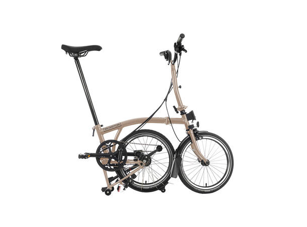 Brompton H6R Sammenleggbar sykkel 6 gir, 12.3kg, stålramme, Dune Sand 