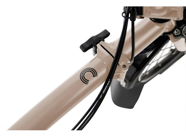 Brompton H6R Sammenleggbar sykkel 6 gir, 12.3kg, stålramme, Dune Sand 