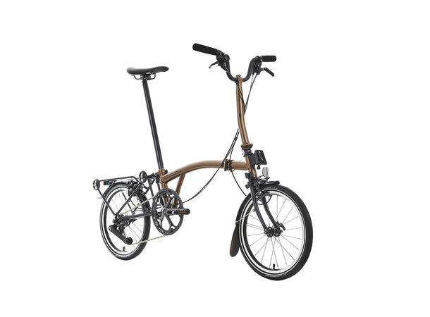 Brompton M4R P Line Sammenleggbar Sykkel 4 gir, 10,2 kg, Titan bakramme og gaffel 