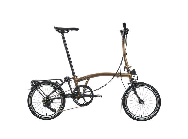 Brompton M4R P Line Sammenleggbar Sykkel 4 gir, 10,2 kg, Titan bakramme og gaffel 