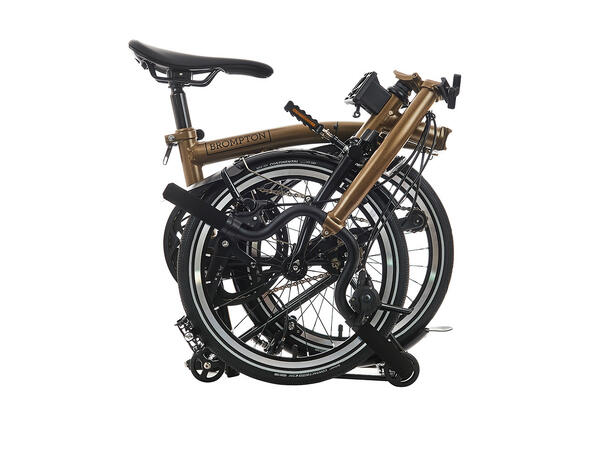 Brompton M4R P Line Sammenleggbar Sykkel 4 gir, 10,2 kg, Titan bakramme og gaffel 