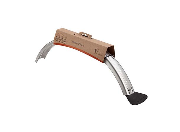 Brompton Rear Mudguard Blade L Silver, For sykler uten bagasjebrett 