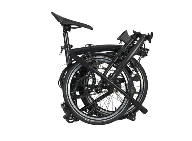 Brompton S4L P Line Sammenleggbar Sykkel 4 gir, 9,7 kg, Titan bakramme og gaffel 