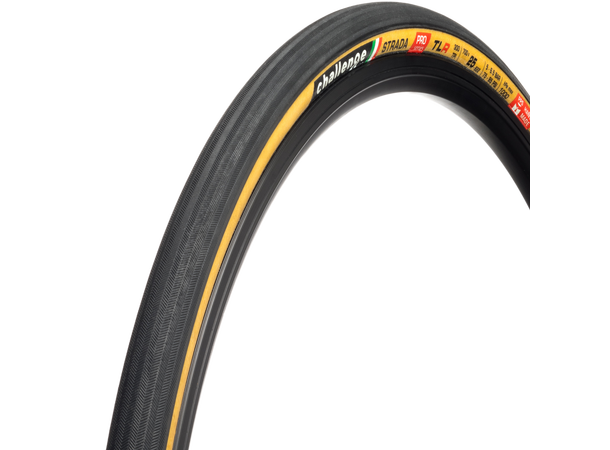 Challenge Strada Pro H-TLR Black/Tan, 700x25, Handmade TLR 