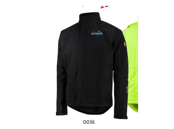 Diadora Ultra Rain Regnjakke Sort, Vanntett og Vindtett 