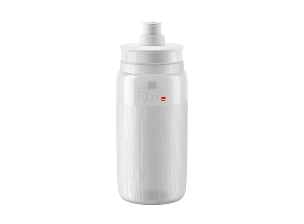 Elite Fly Tex 550ml Sykkelflaske Klar/Grå, 54g 