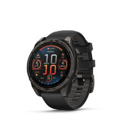 Garmin Fenix 8, 47 mm Sapphire, Karbongrå DLC-Titan