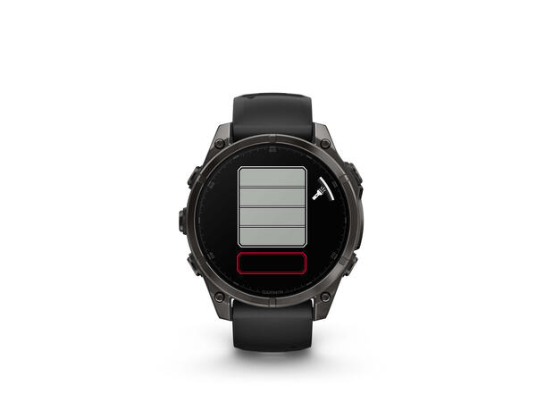Garmin Fenix 8, 47 mm Sapphire, Karbongrå DLC-Titan 