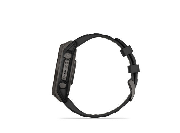 Garmin Fenix 8, 47 mm, Solar Sapphire, Karbongrå DLC-titan 