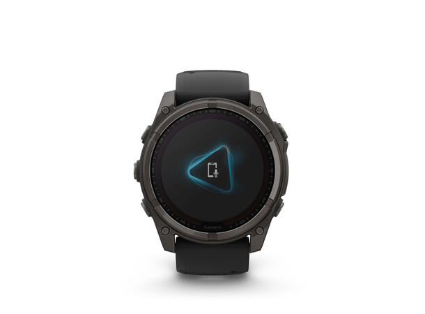 Garmin Fenix 8, 51 mm, Solar Sapphire, Karbongrå DLC-titan 