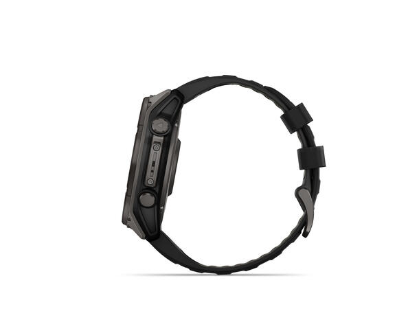 Garmin Fenix 8, 51 mm, Solar Sapphire, Karbongrå DLC-titan