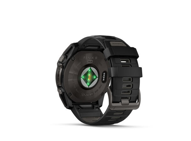 Garmin Fenix 8, 51 mm, Solar Sapphire, Karbongrå DLC-titan 