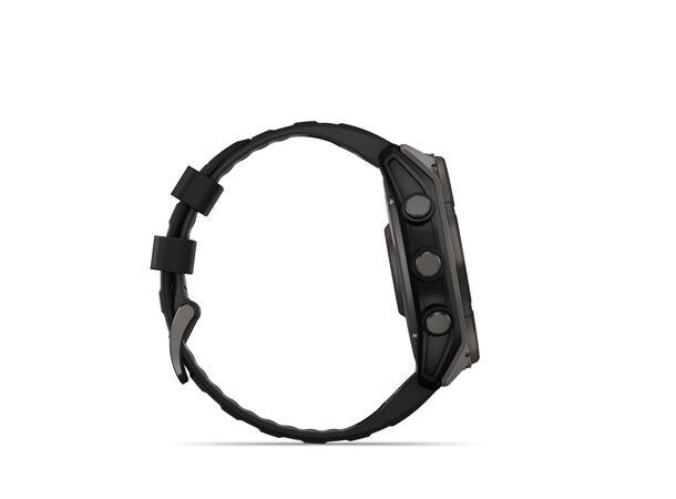 Garmin Fenix 8, 51 mm, Solar Sapphire, Karbongrå DLC-titan 