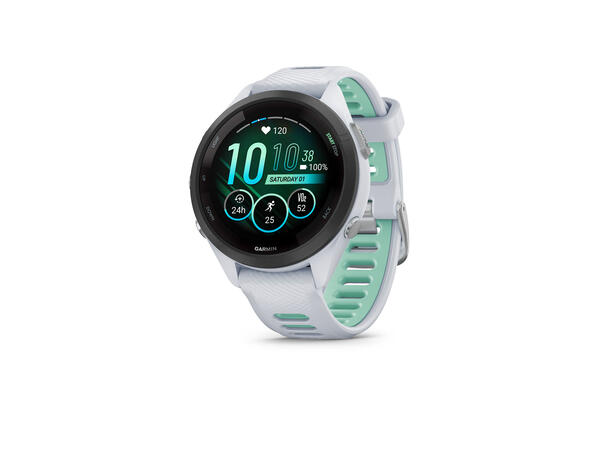 Garmin Forerunner 265S, Hvit WiFi, GPD, EU/PAC, Sort 