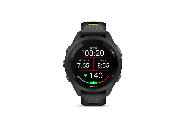 Garmin Forerunner 265S, Sort/Gul WiFi, GPD, EU/PAC, Sort 