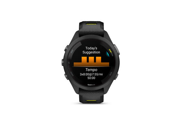 Garmin Forerunner 265S, Sort/Gul WiFi, GPD, EU/PAC, Sort 
