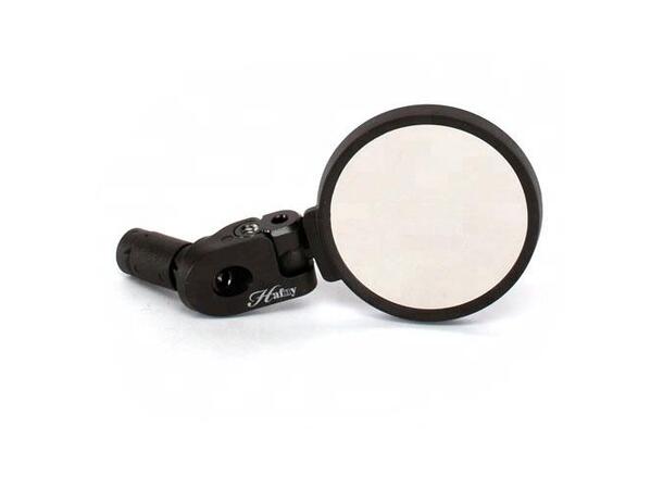 Hafny SpyView Universal Speil Sort, Rustfritt stål, Ø62mm, Styreende 