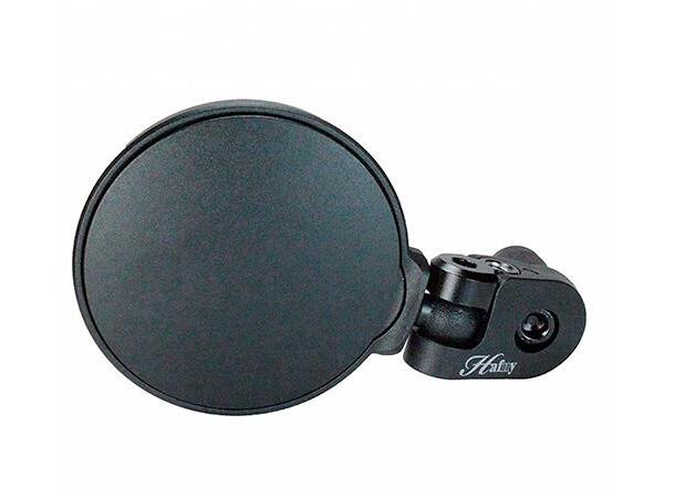 Hafny SpyView Universal Speil Sort, Rustfritt stål, Ø62mm, Styreende 