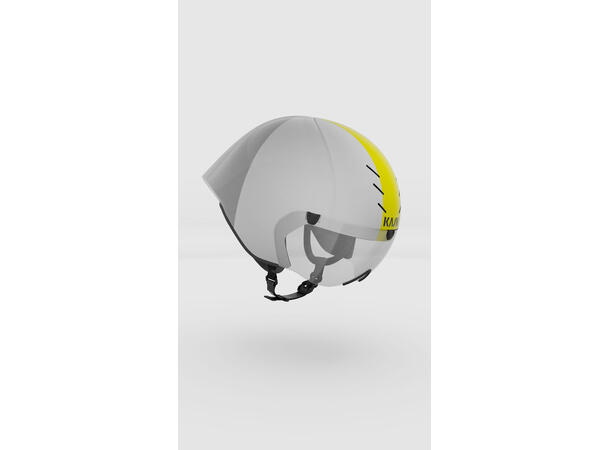 KASK Mistral Tempohjelm, hvit/grå/gul L 