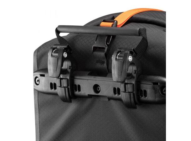Ortlieb Gravel-Pack Sykkelvesker Sort, 2x12,5L, For frontbærer 