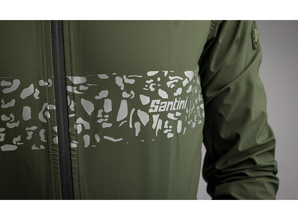 Santini Guard Neo Shell Regnjakke Grønn 2XL 
