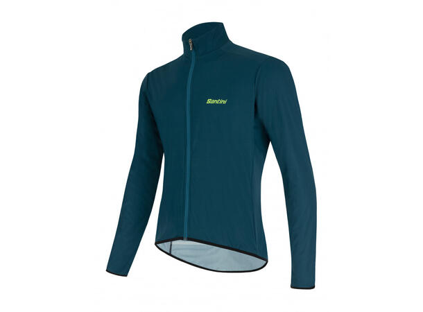 Santini Nebula Tynn Vindtett Jakke Teal S 