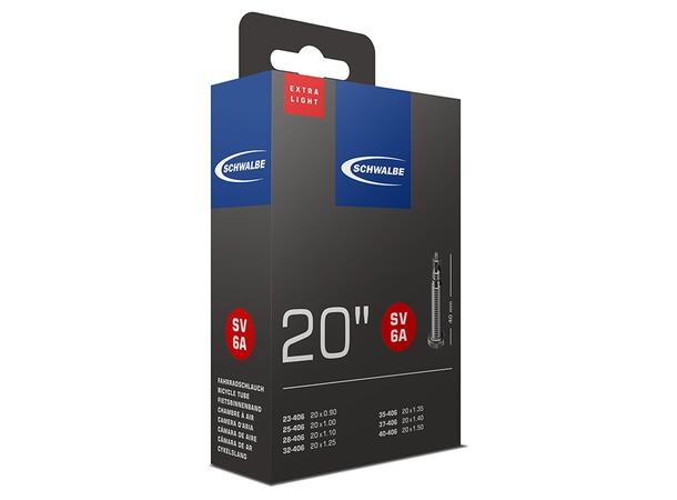 Schwalbe 20" slange SV6A Extra Lite 23/40-406, Presta 40mm 
