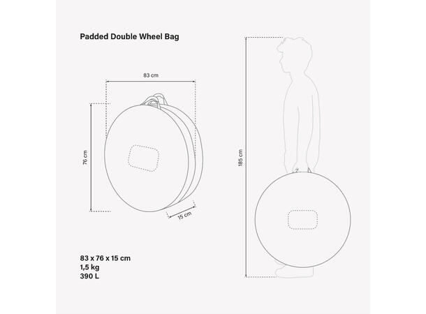 Scicon hjulbag for 2 hjul Double Wheel Padded Bag 