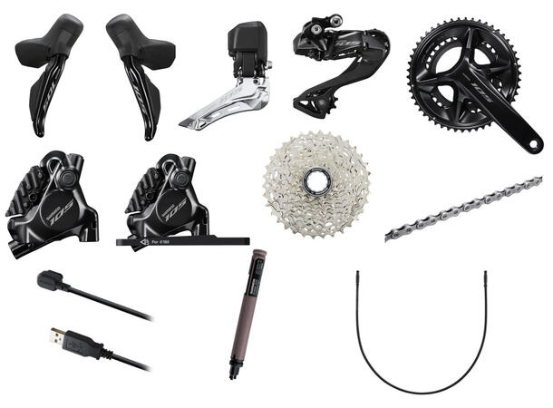 Shimano 105 R7170 12-D Gruppe 170MM, 50-34T ,11-34T 