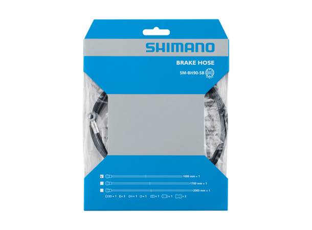 Shimano SM-BH90 Disc Bremseslange 1700mm 1700mm, Rett/Banjo 