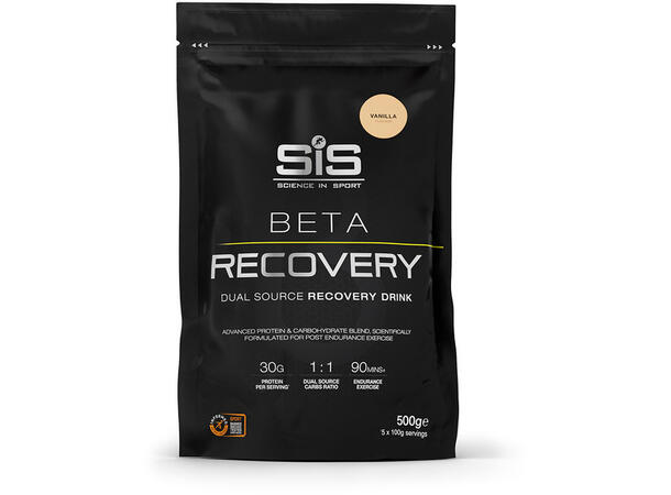 SiS Beta Fuel Recovery Pulver Vanilje, 500 g 