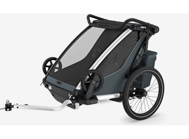 Thule Chariot Cross 2 Double Sykkelvogn Dark Slate